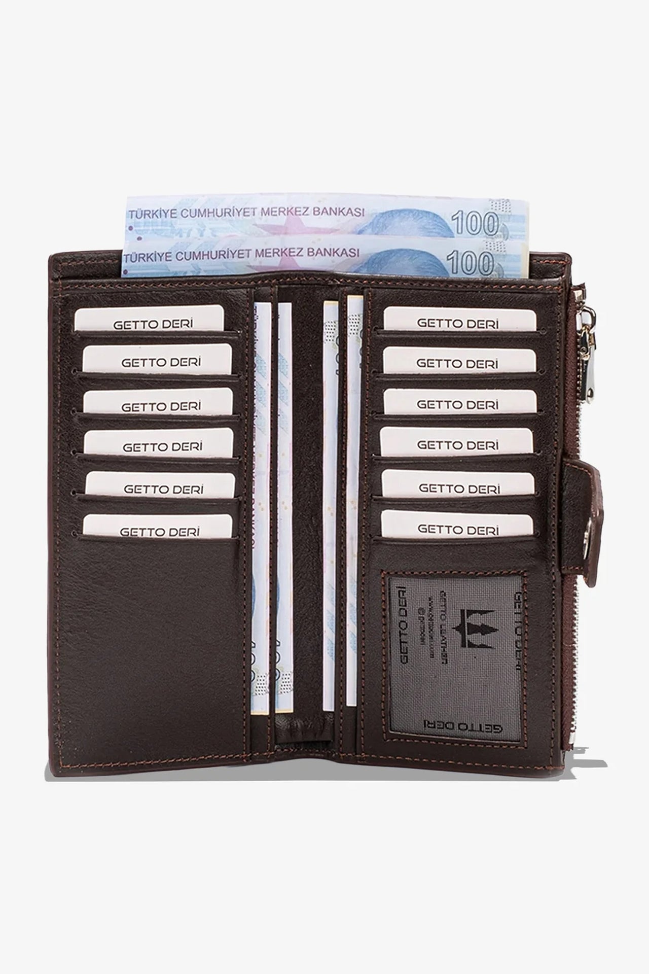 Zoe Telefon Hazneli Hakiki Deri Cüzdan