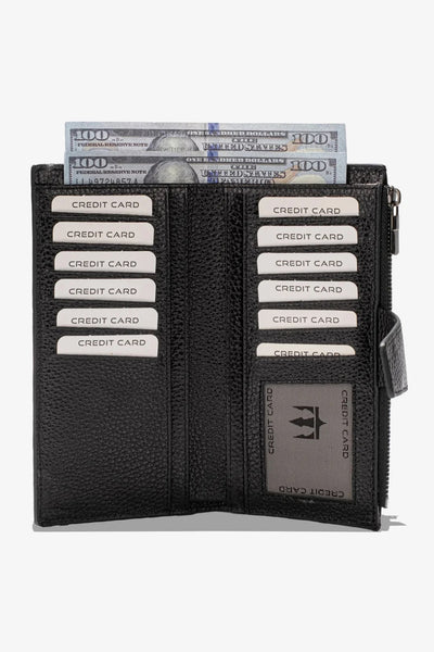 Zoe Telefon Hazneli Hakiki Deri Cüzdan