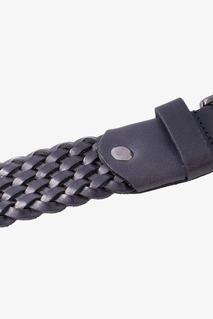 Helen Örgü Hakiki Deri Kemer 3.5 Cm