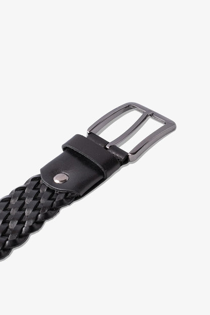 Helen Örgü Hakiki Deri Kemer 3.5 Cm