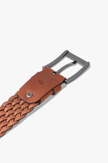 Helen Örgü Hakiki Deri Kemer 3.5 Cm