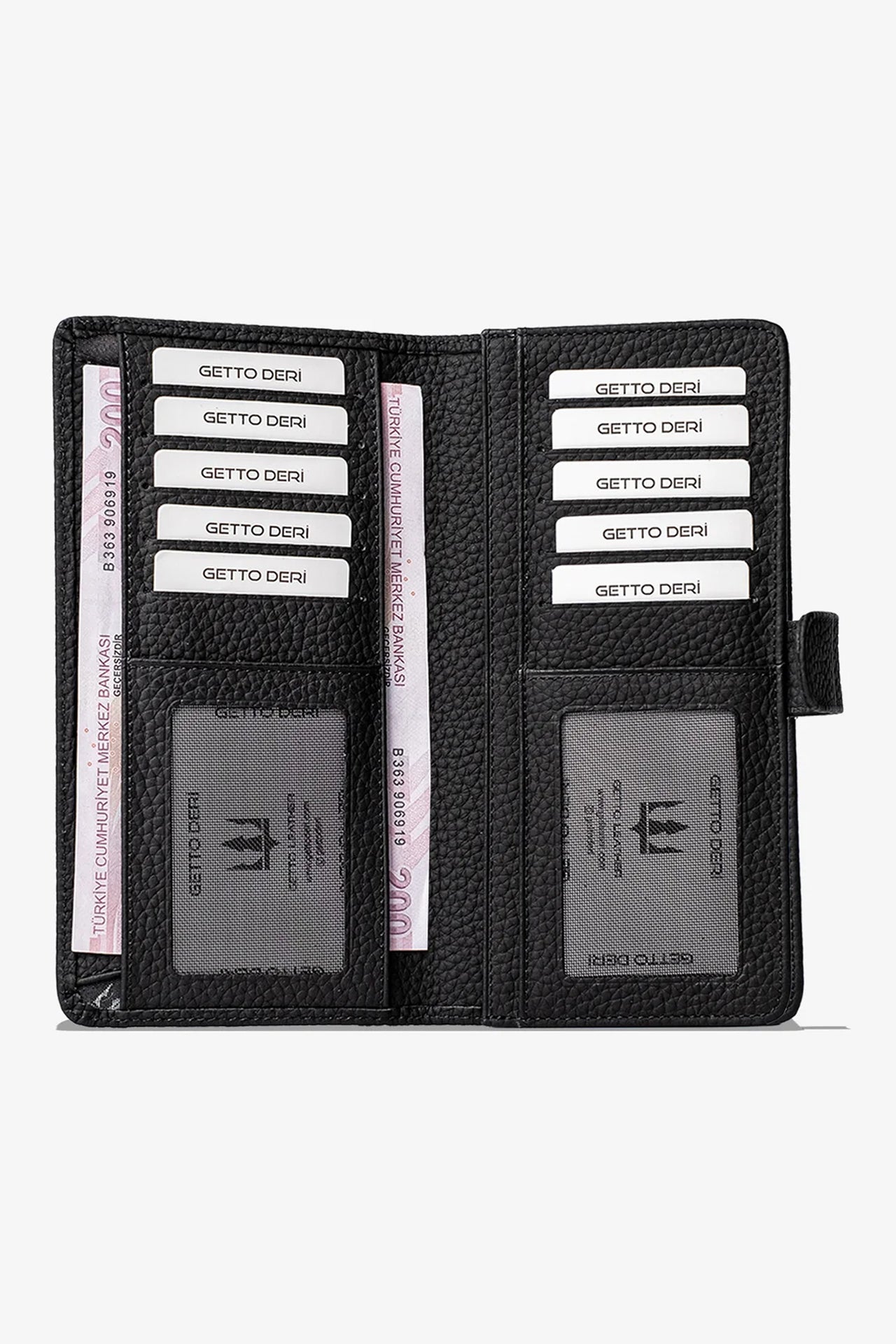 Lucas Hakiki Deri Telefon Cüzdanı