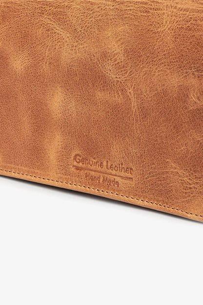 Lucas Hakiki Deri Telefon Cüzdanı