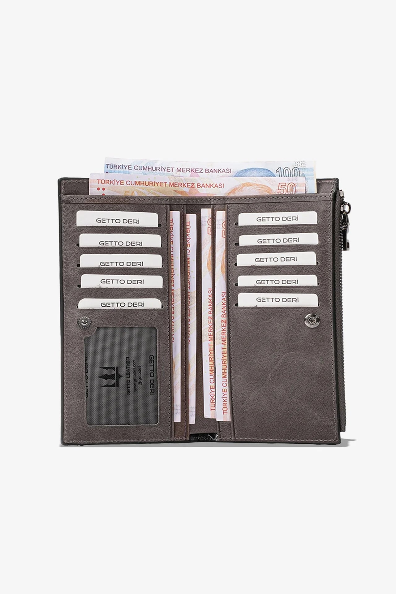 Nairobi Telefon Hazneli Deri Cüzdan