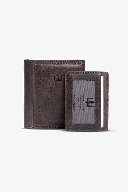 Resto Hakiki Deri Cüzdan