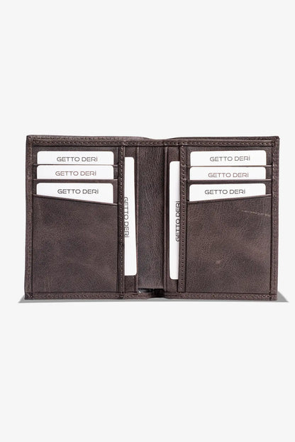 Resto Hakiki Deri Cüzdan