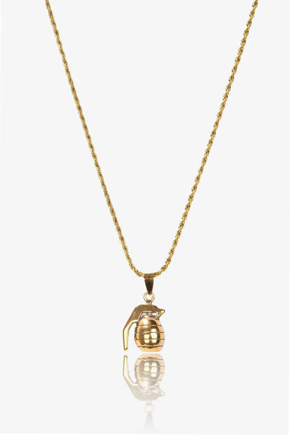 Grenade Çelik Kolye