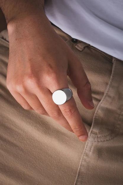 Round Çelik Yüzük