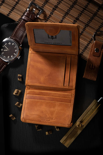 Troya Hakiki Deri Cüzdan