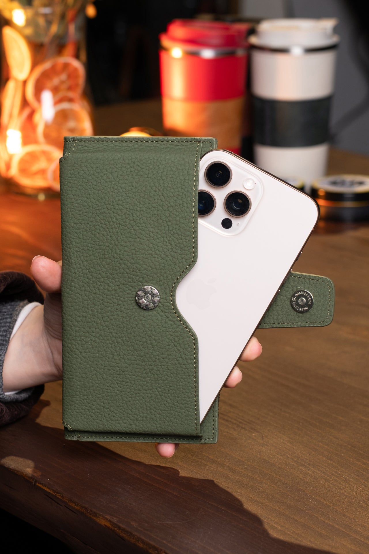 Zoe Telefon Hazneli Hakiki Deri Cüzdan