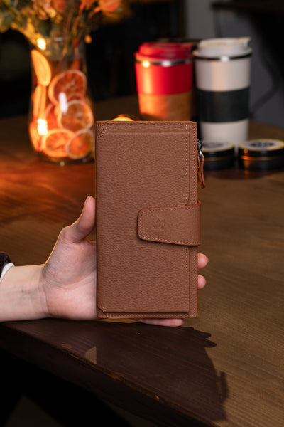 Zoe Telefon Hazneli Hakiki Deri Cüzdan