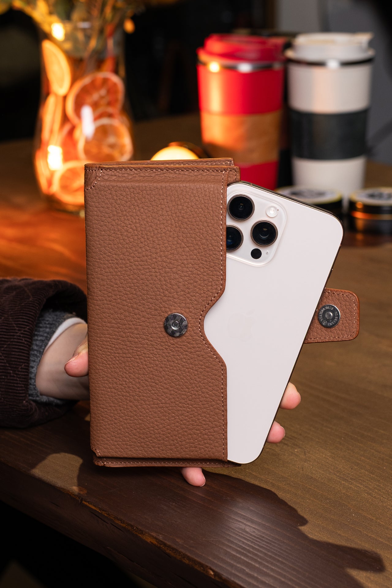 Zoe Telefon Hazneli Hakiki Deri Cüzdan