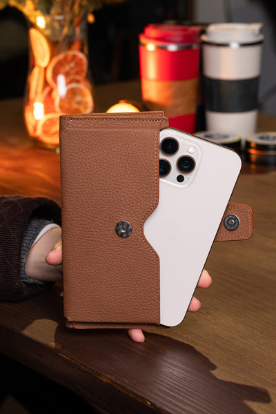 Zoe Telefon Hazneli Hakiki Deri Cüzdan