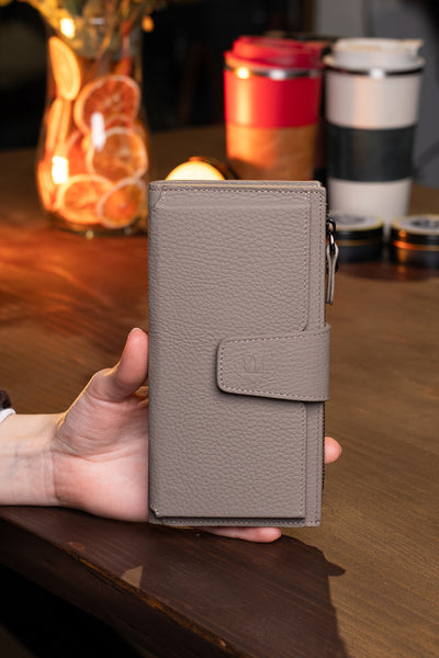 Zoe Telefon Hazneli Hakiki Deri Cüzdan