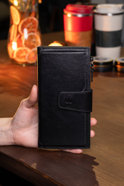 Zoe Telefon Hazneli Hakiki Deri Cüzdan