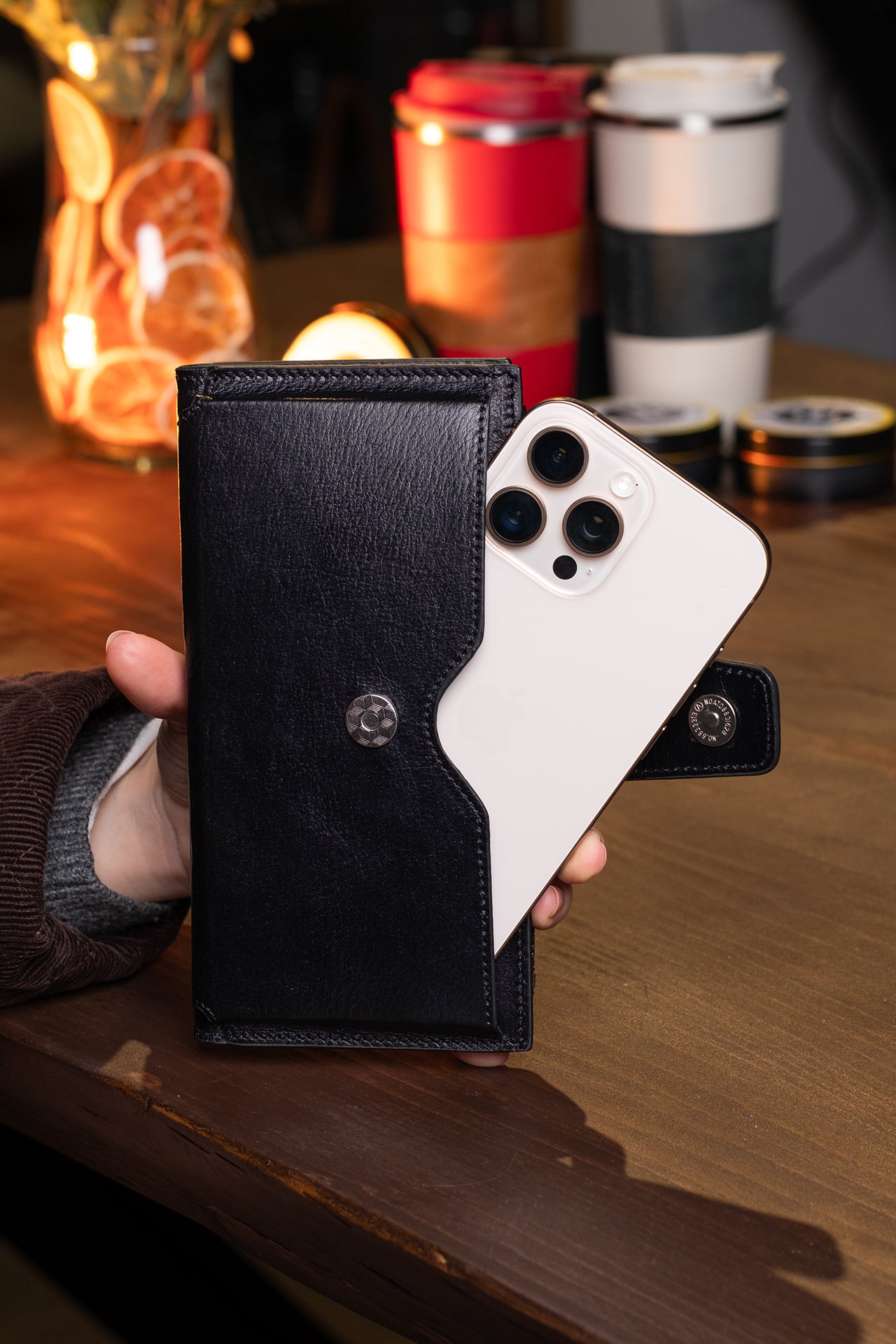 Zoe Telefon Hazneli Hakiki Deri Cüzdan