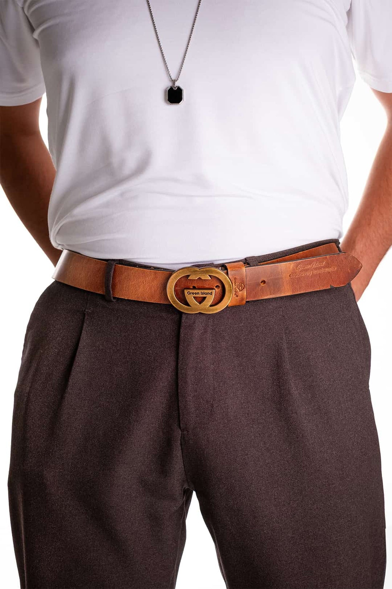 Green Island Hakiki Deri Kemer 4CM