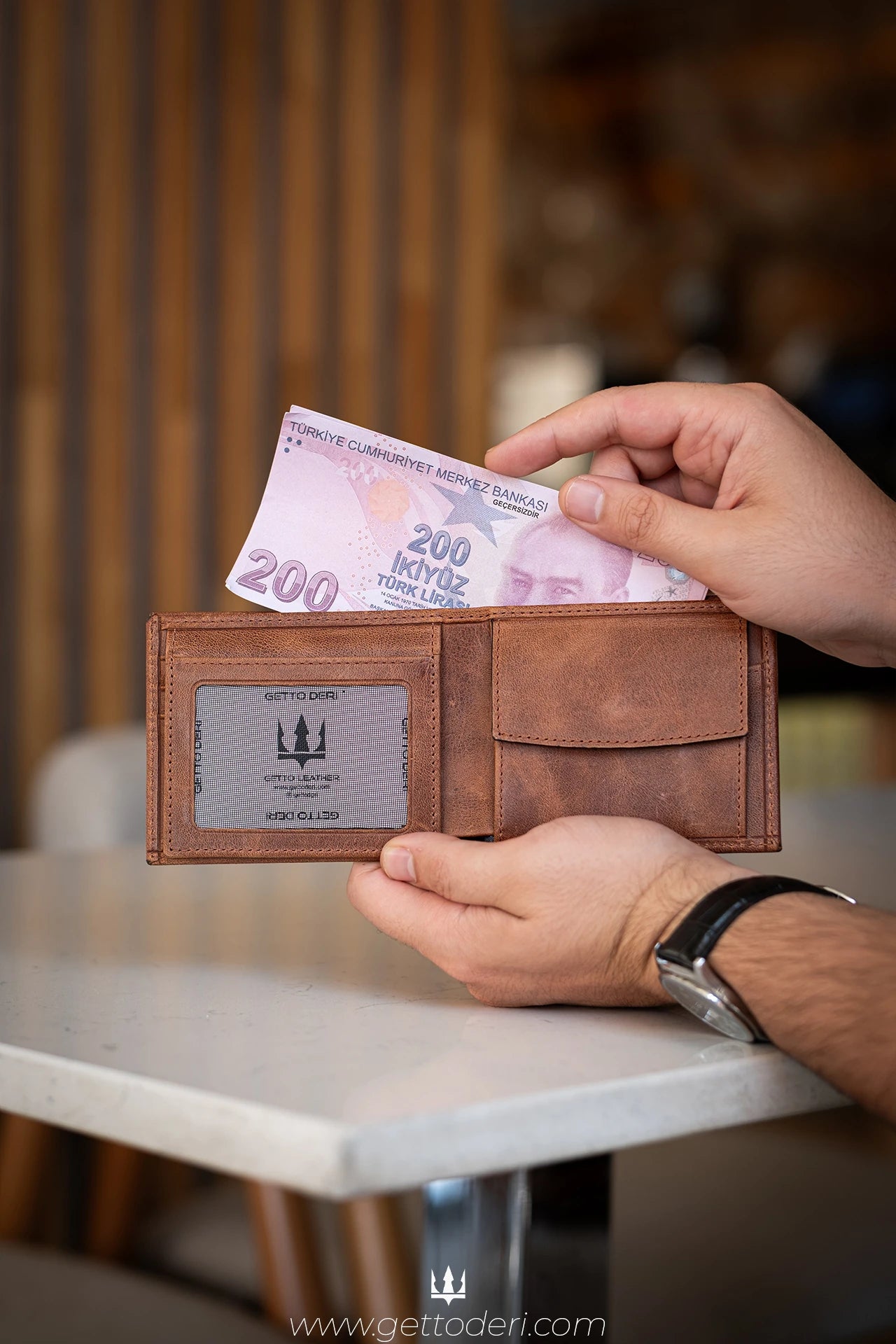 Cio Hakiki Deri Cüzdan