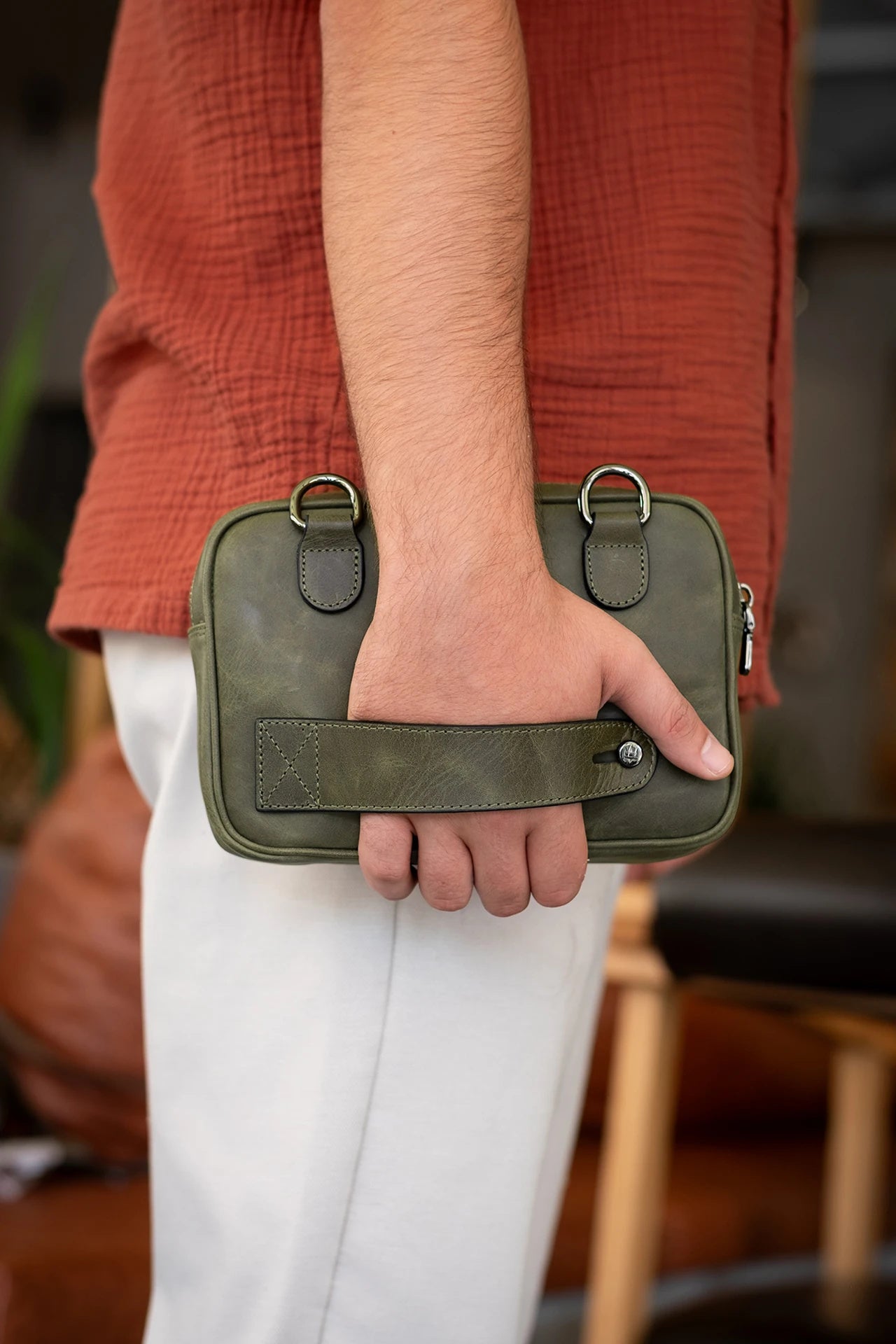 Giesto Hakiki Deri Çanta