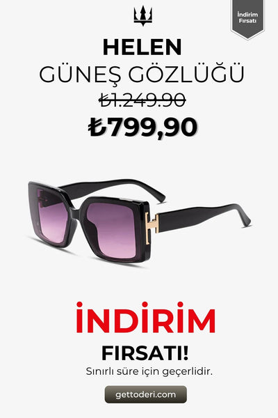 Siyah kare çerçeveli mor gradyan lensli güneş gözlüğü