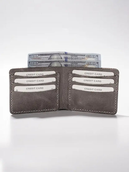 Hallerbos El Yapımı Hakiki Deri Cüzdan