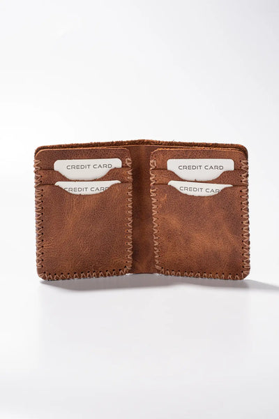 Quebec El Yapımı Hakiki Deri Cüzdan