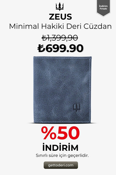 Zeus Minimal Hakiki Deri Cüzdan