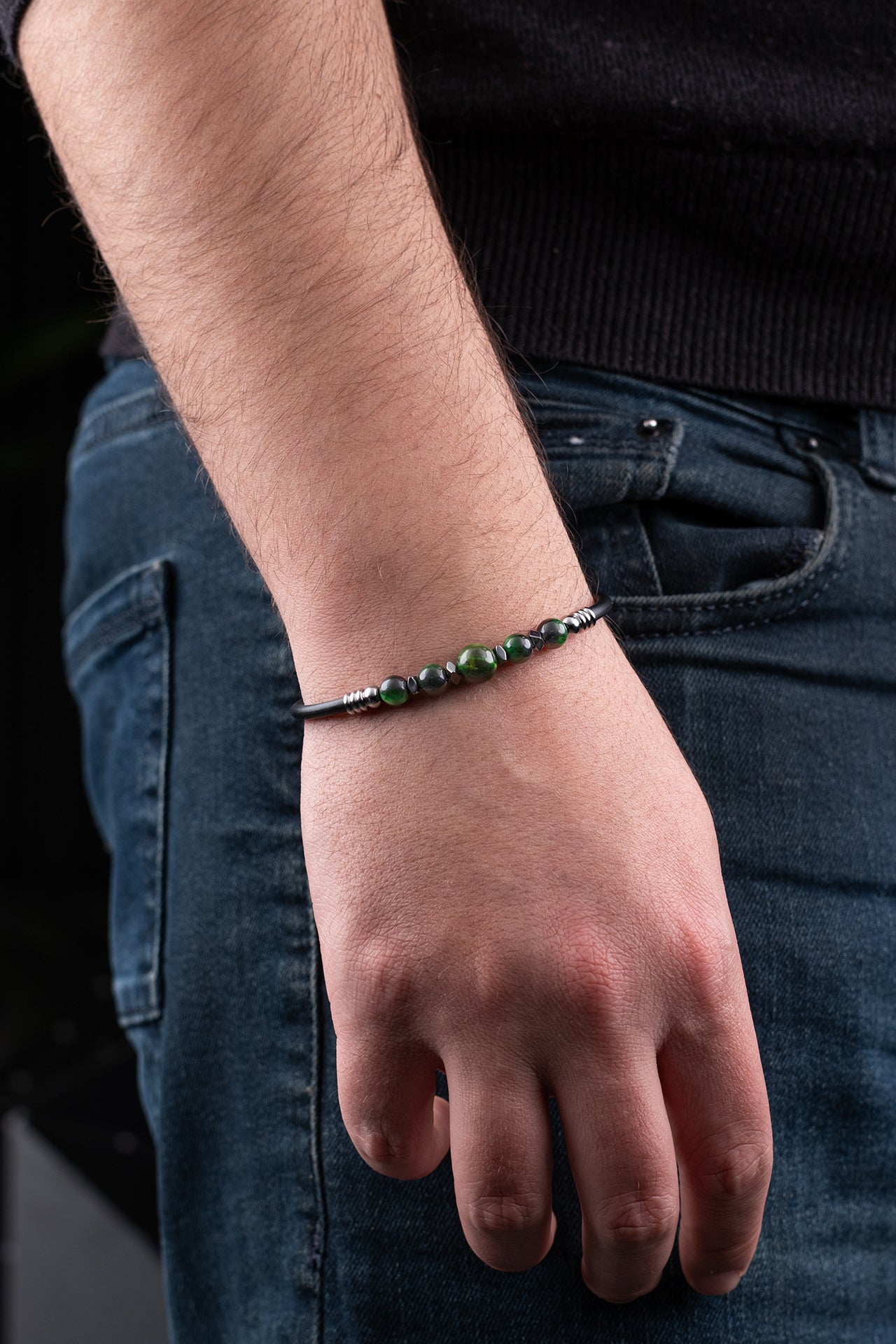 Kaplan Gözü Hematit Bileklik (Kuvvet Taşı)