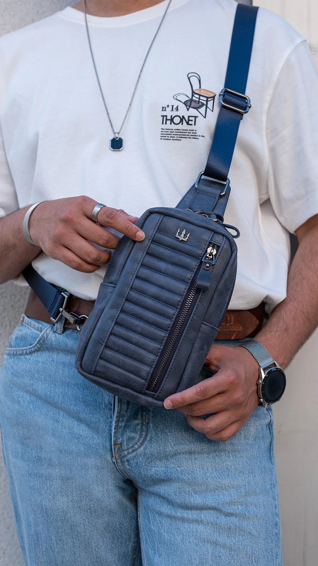 Cross Hakiki Deri Çanta