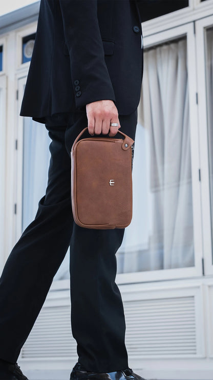 Aubery Hakiki Deri El Çantası