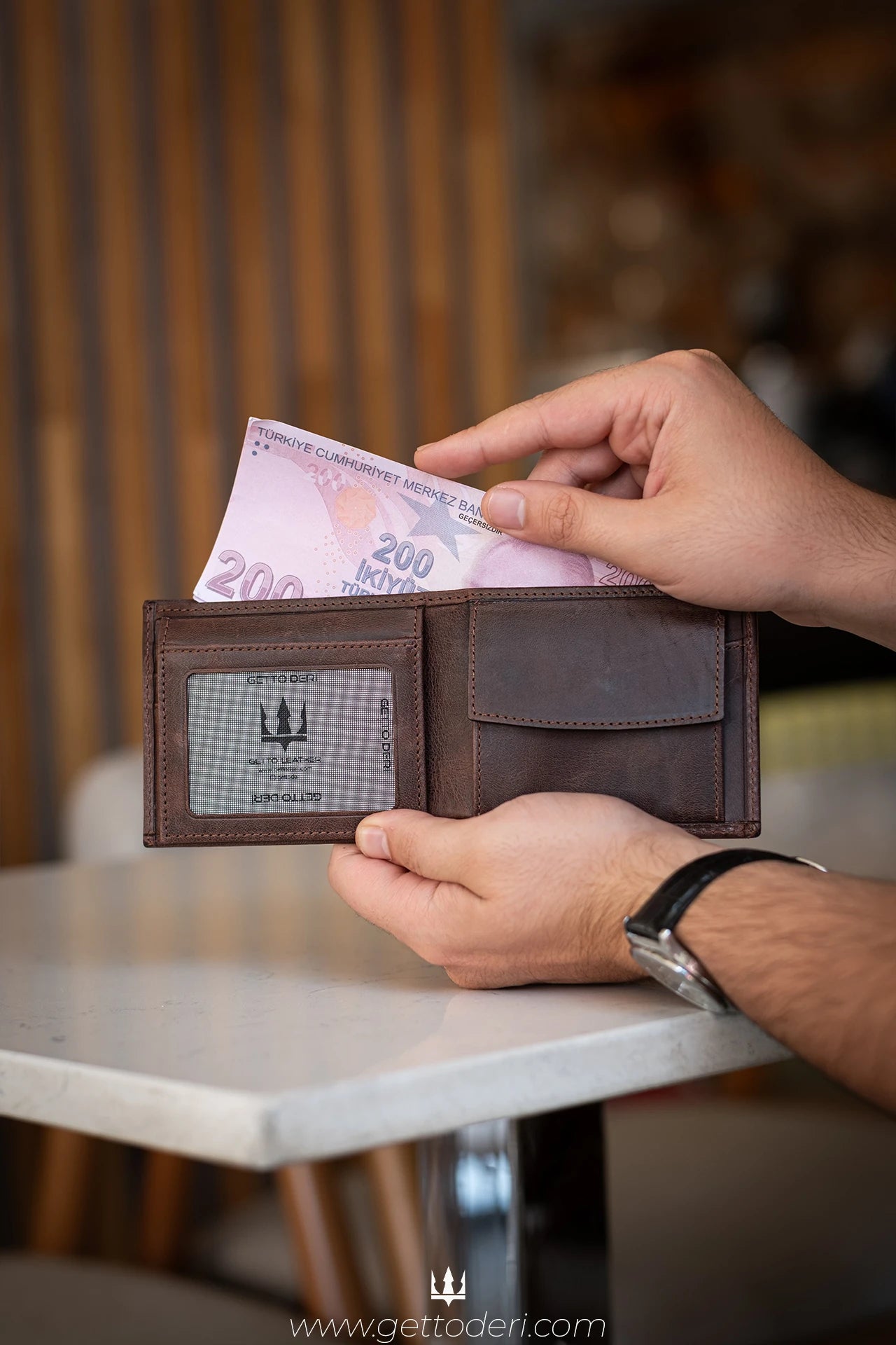 Cio Hakiki Deri Cüzdan