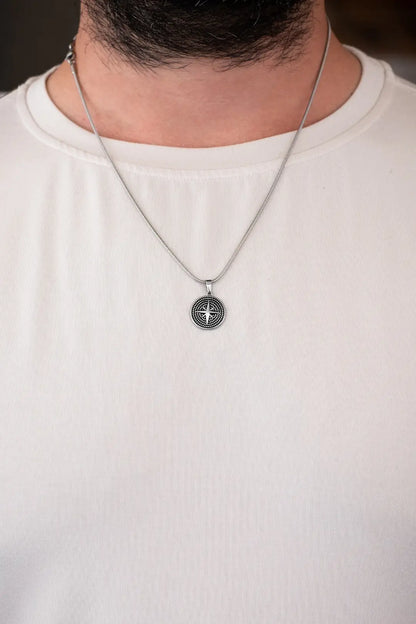 Kuzey Yıldızı Çelik Kolye