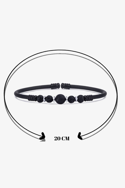 Lav Hematit Bileklik (Sağlık Taşı)