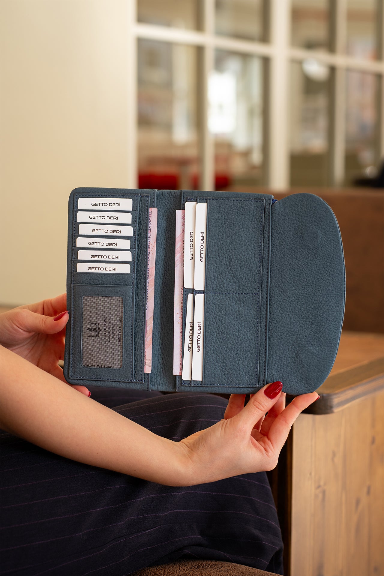 Marjin Hakiki Deri Kadın Portföy