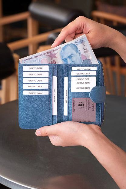 Amor Hakiki Deri Kadın Cüzdan