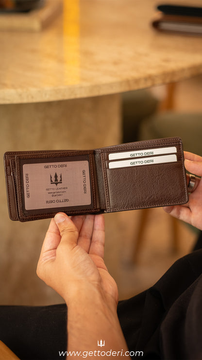 Milan Hakiki Deri Cüzdan