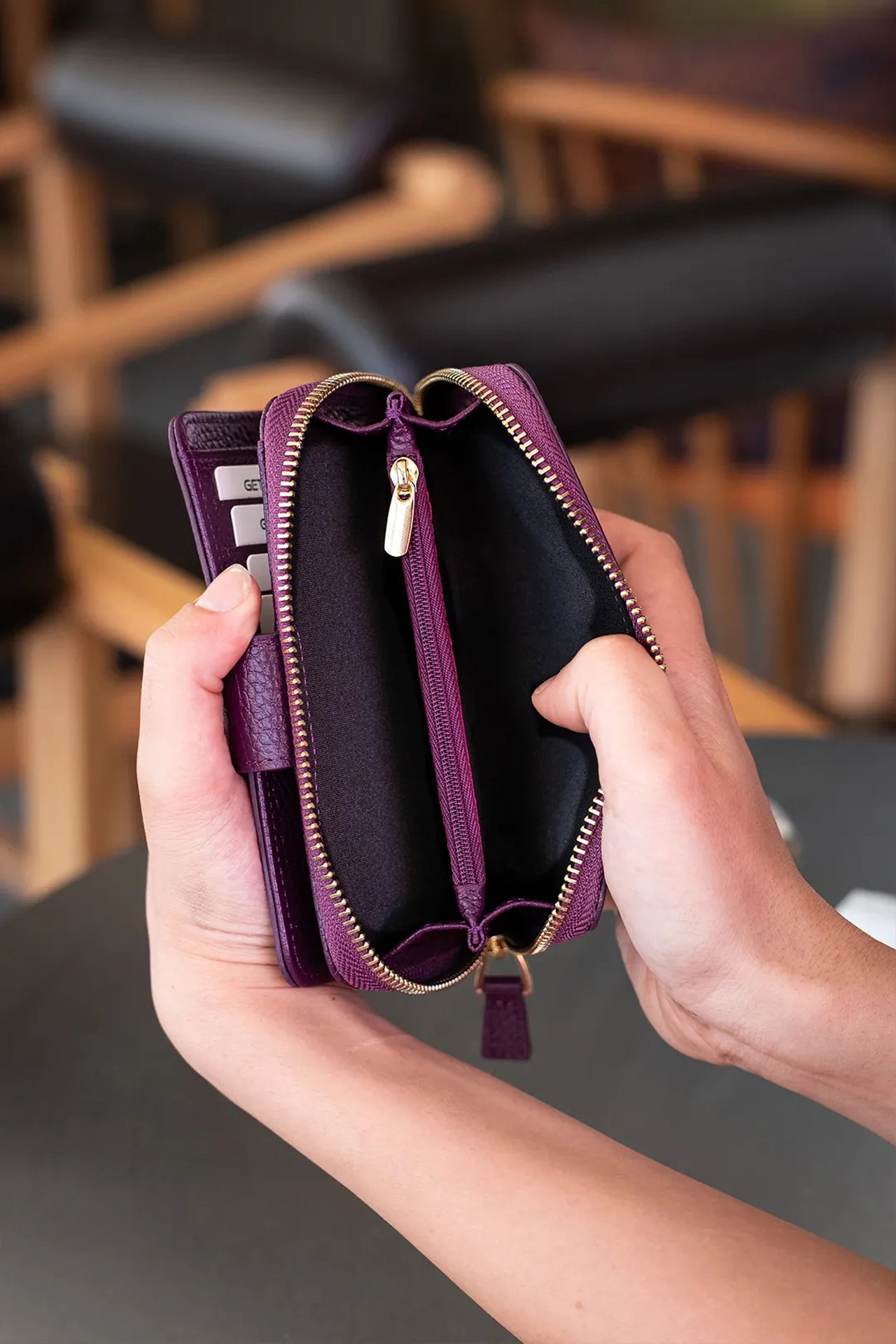 Amor Hakiki Deri Kadın Cüzdan