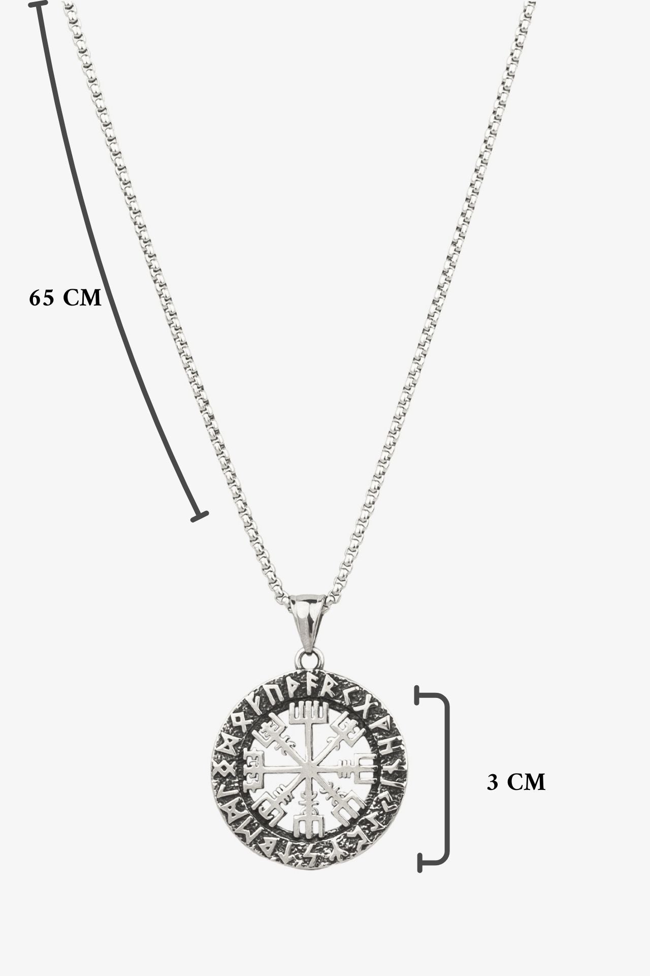 Viking Composs Çelik Kolye