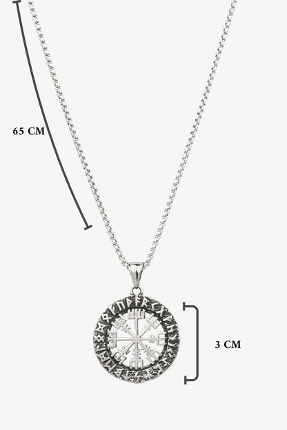 Viking Composs Çelik Kolye