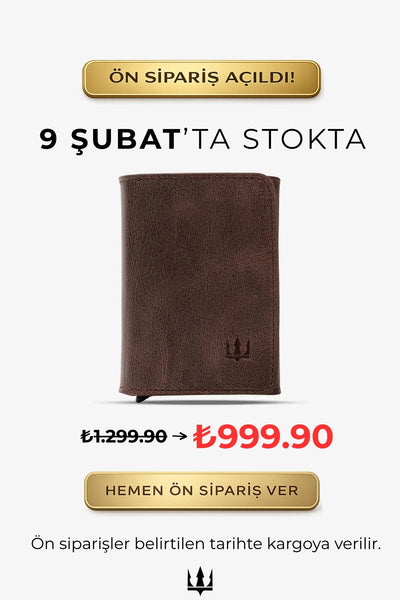 Vibe Mekanizmalı Hakiki Deri Cüzdan