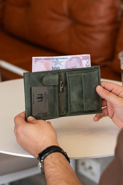 Ottoman Hakiki Deri Cüzdan