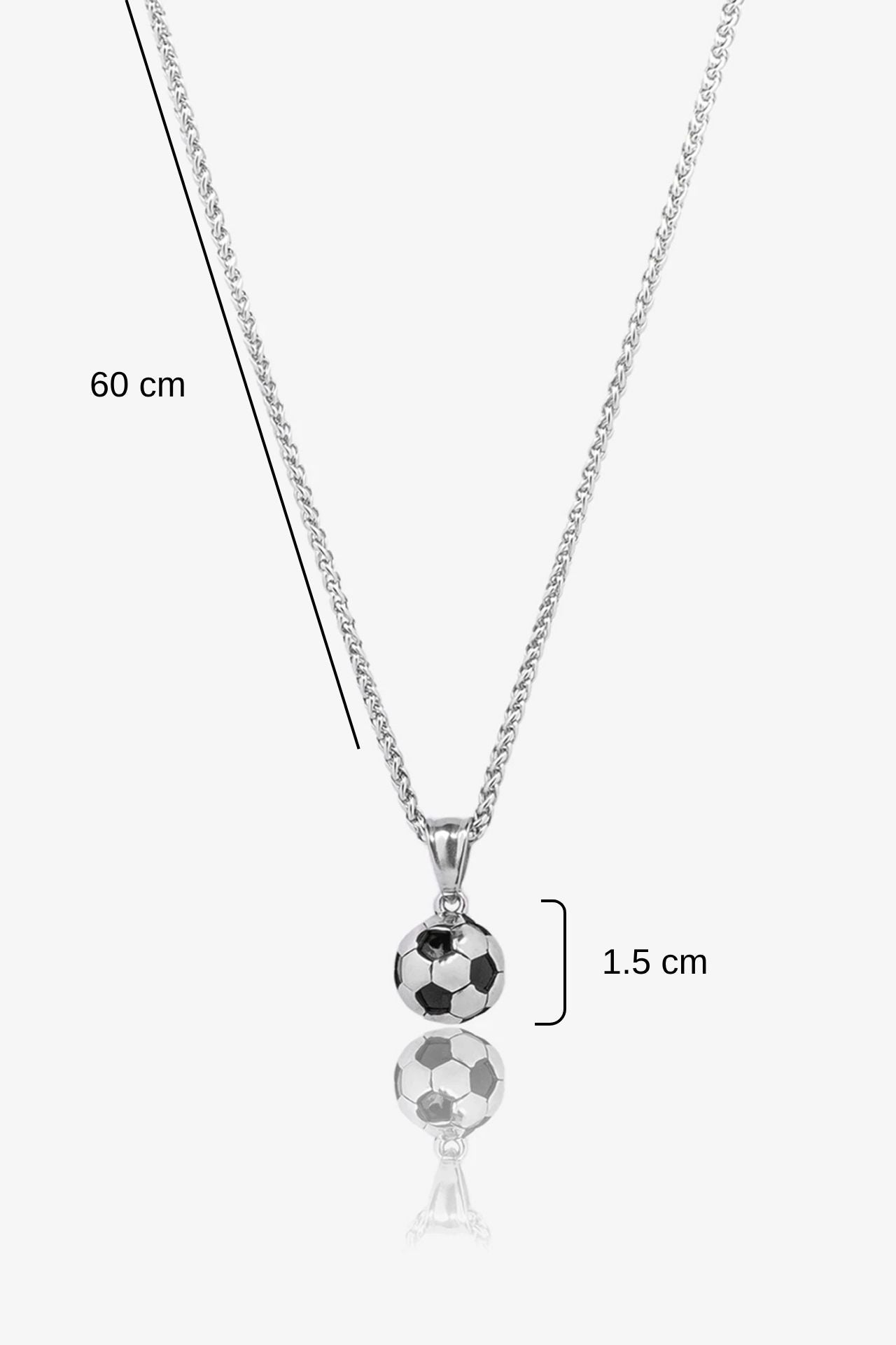 Futbol Topu Çelik Kolye