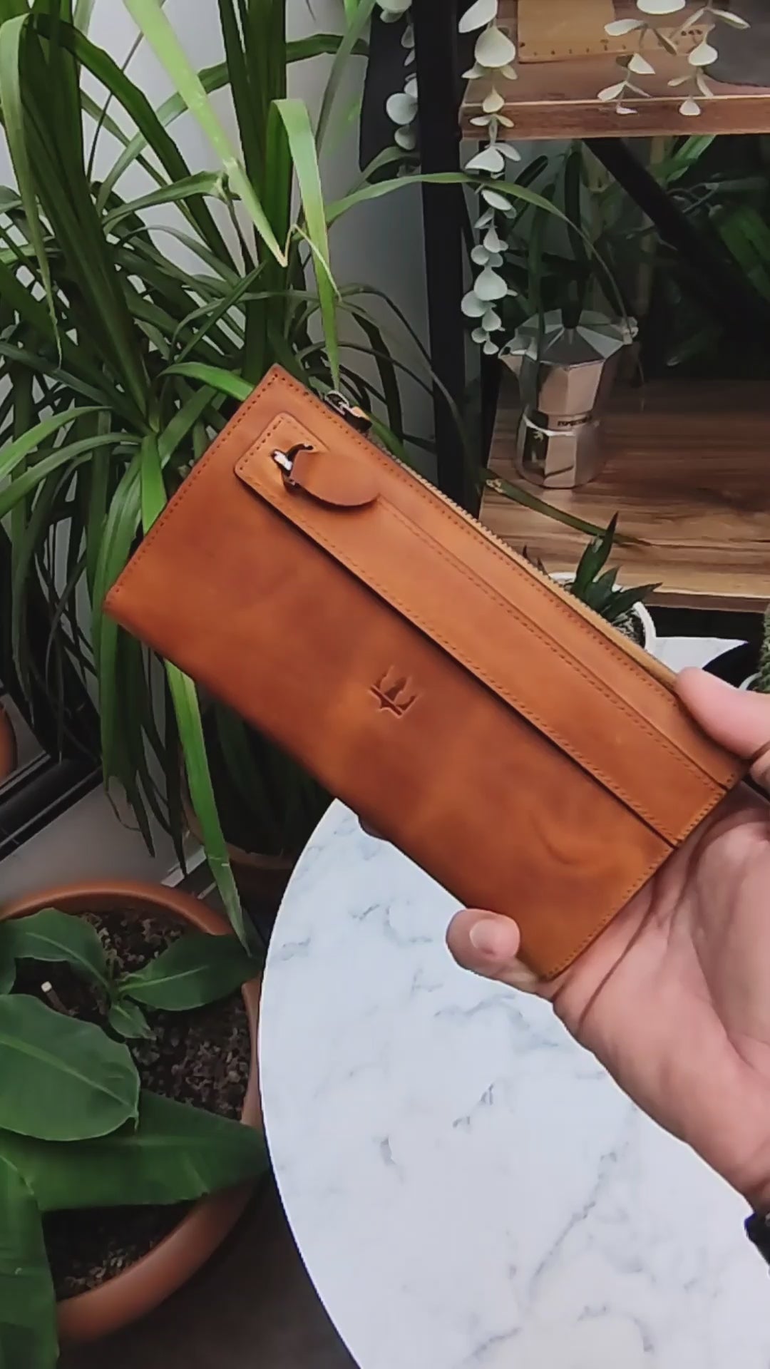 Nairobi Telefon Hazneli Deri Cüzdan