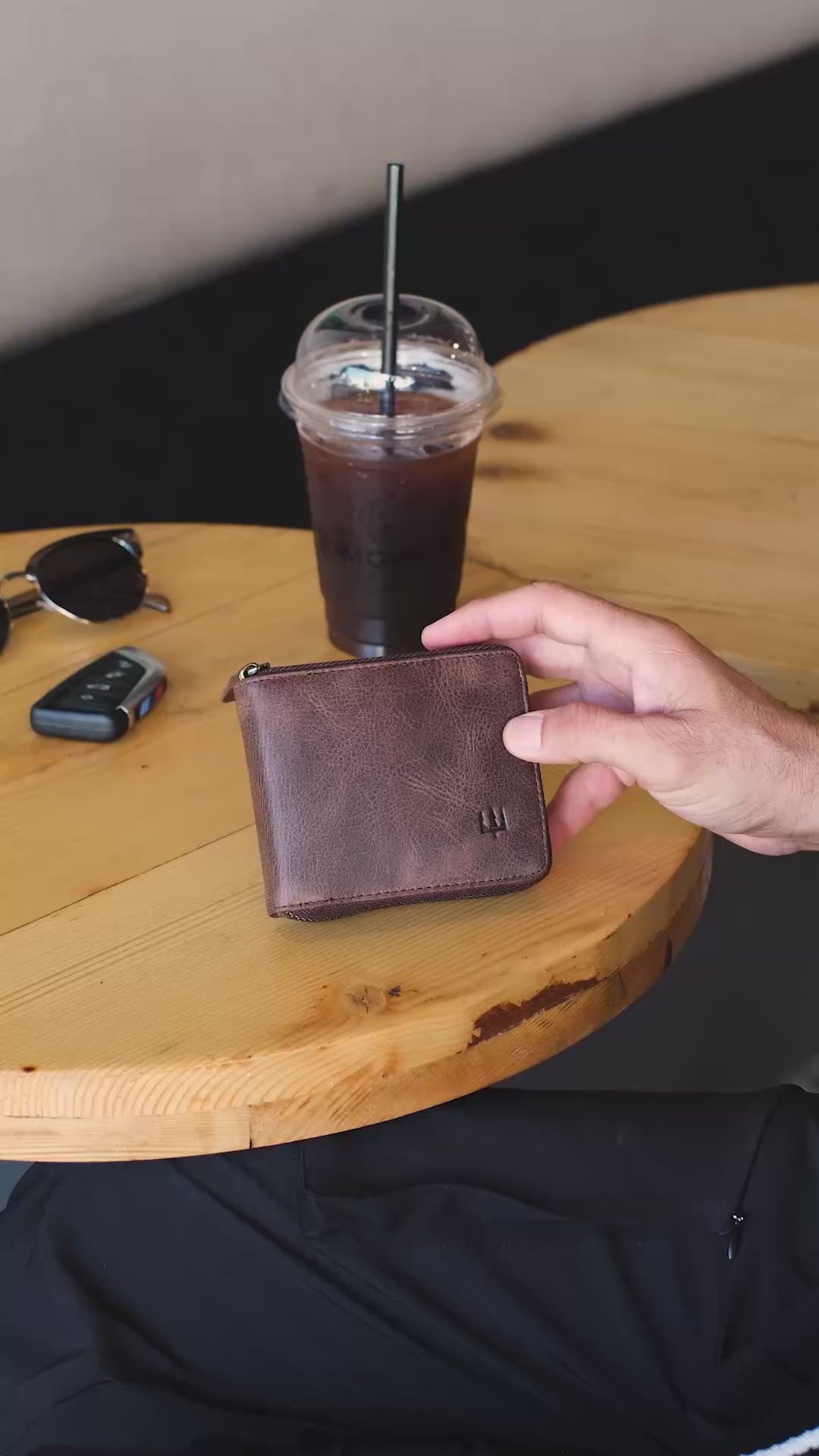 Byanca Hakiki Deri Fermuarlı Cüzdan