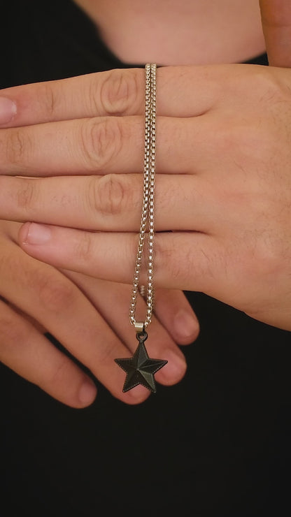 Black Star Çelik Kolye