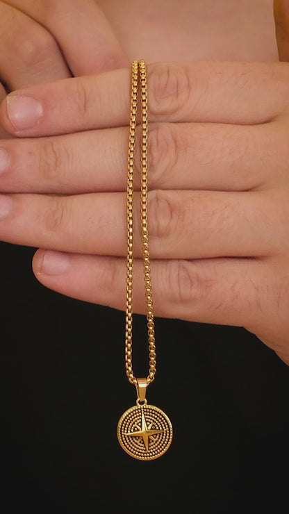 Kuzey Yıldızı Çelik Kolye