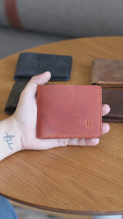 Hallerbos El Yapımı Hakiki Deri Cüzdan