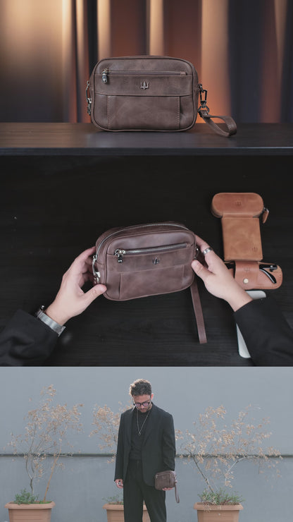 Lock Bag Hakiki Deri El Çantası