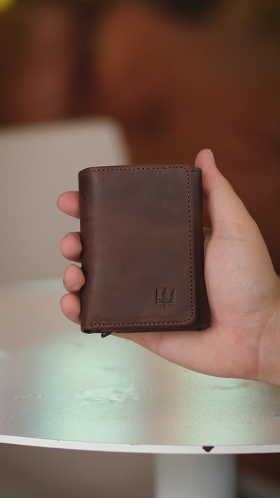 Vibe Mekanizmalı Hakiki Deri Cüzdan