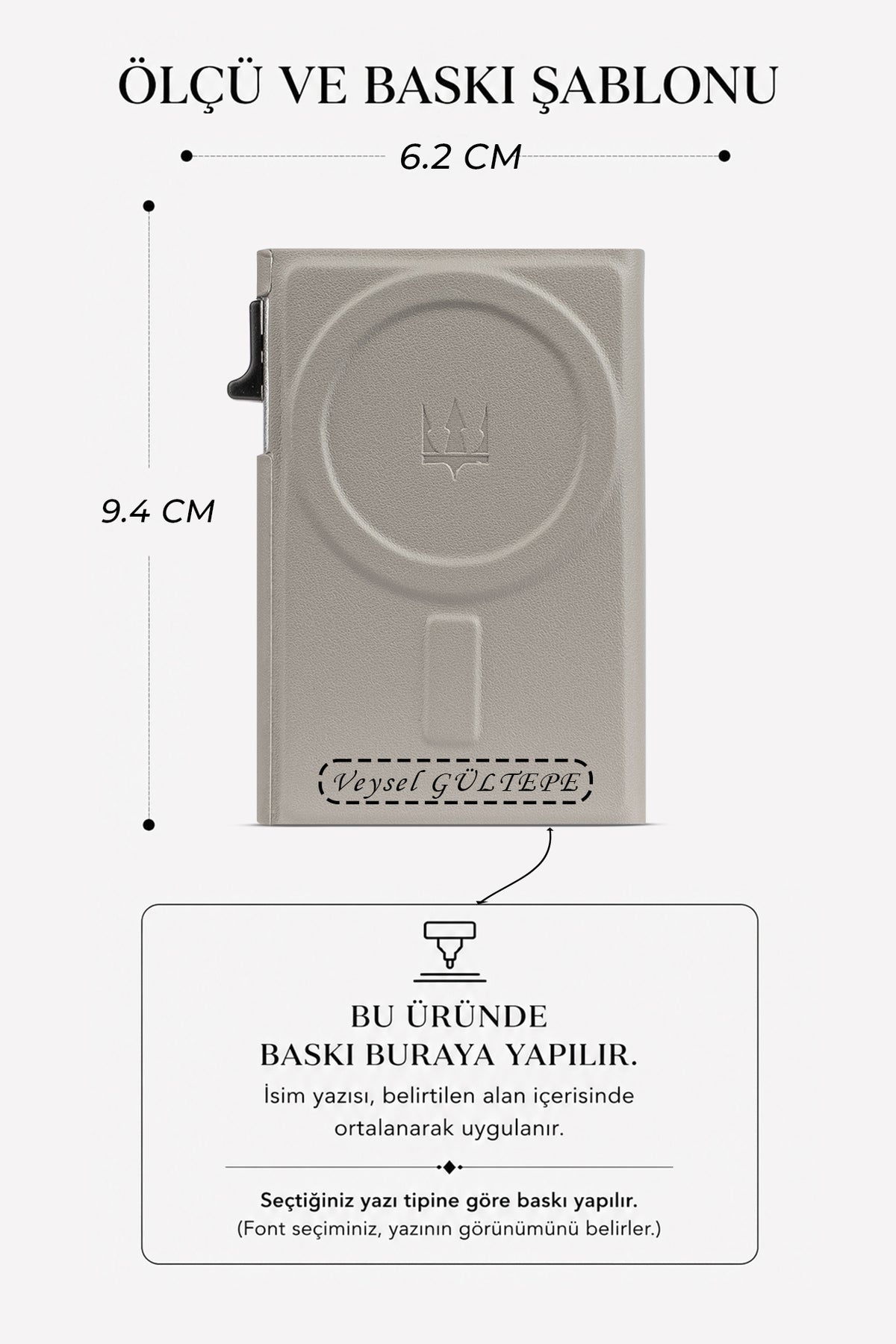 Rado Mekanızmalı MagSafe Uyumlu Kartlık